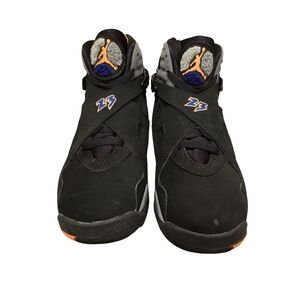 Kids Black and Orange Sneakers